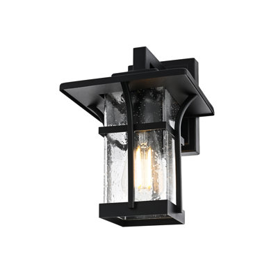 Meaghan 7 Inch Outdoor Wall Sconce in Black