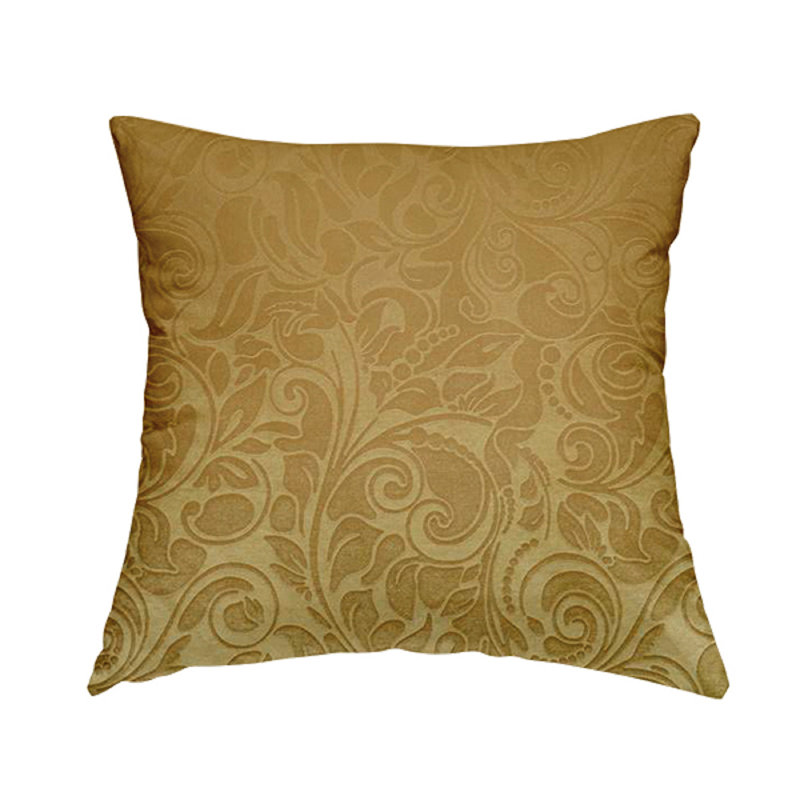 Boalt Floral Rectangular Cushion, Gold