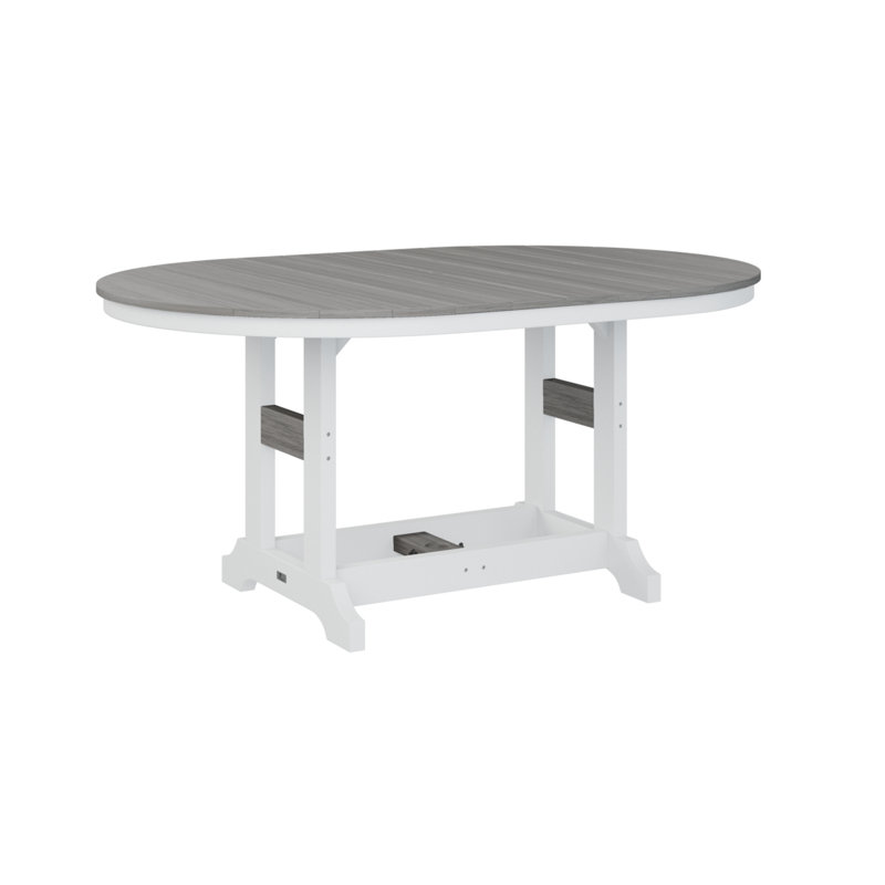 Table de bar Berlin Classic, Bois flottant gris, H 39,5 po x l 44 po x P 64 po