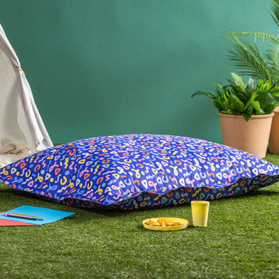  Kids Giant Bean Bag Floor Cushion Checkfetti Print