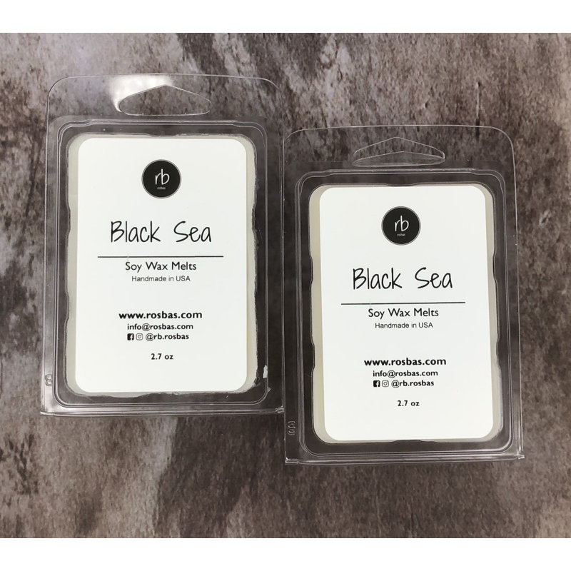 Cire de soja Black Sea Melts - fondant propre, parfum sans flamme pour la maison - coulé à la main, durable, fabriqué aux États-Unis