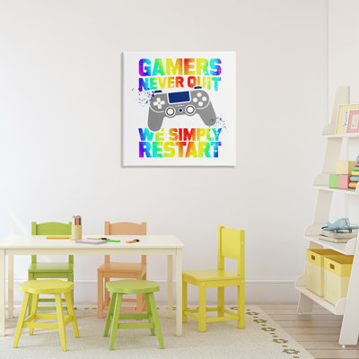 Rainbow Gamers Never Quit Canvas, design par Kim Allen