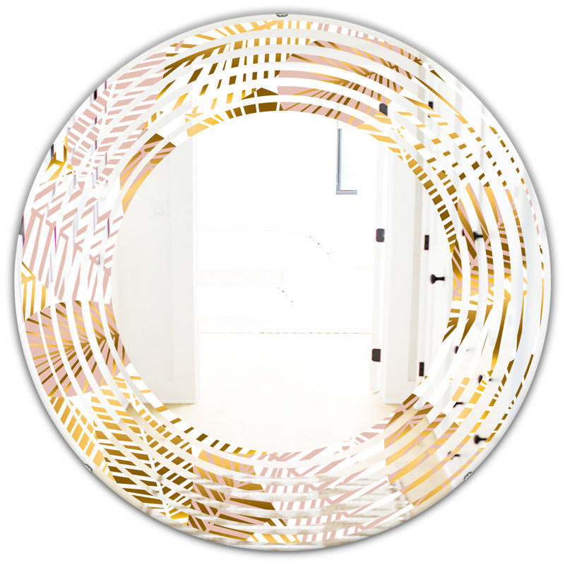 Miroir mural Palm Leaves II, H 31,5 po x l po