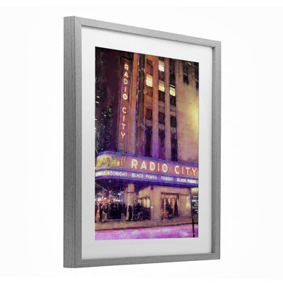 Radio City Music Hall Framed Print Under Glass design by Grotto Studios
