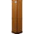 6-Shelf Display Cabinet In Oak With Adjustable Glass & Mirrored Back 6 Shelf Curio Tempered Shelves-824330794