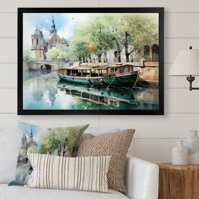 Paris Canal Saintmartin Reflections II - Cityscapes Canvas Prints