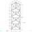 Fexy 59 Inch Corner Etagere Bookcase, 4 Tier Display Shelves, White Metal, Beige-469439730