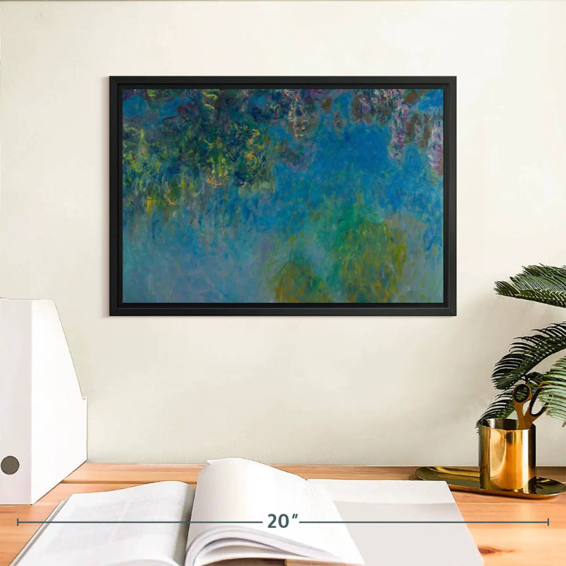 Wisteria 1925, Floating Frame Black, 13 po x 9 po