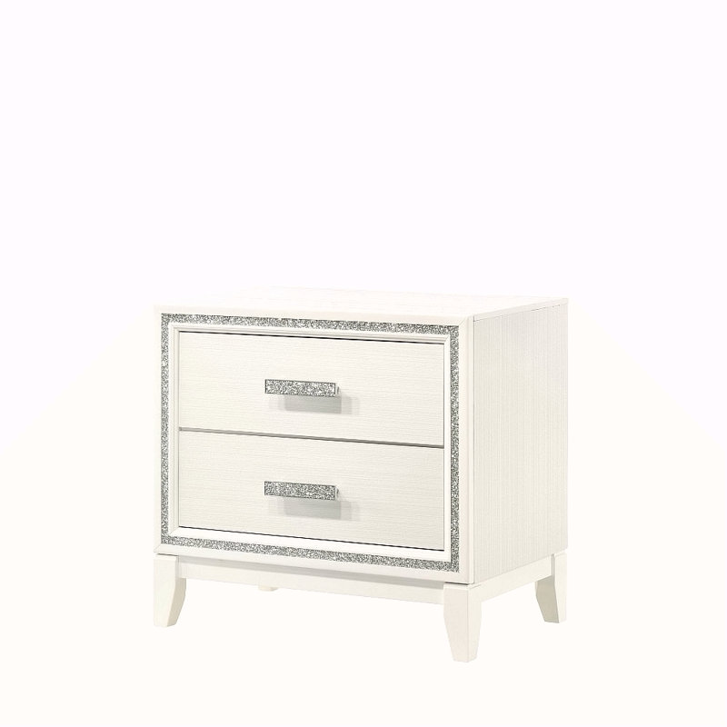 Table de chevet blanche