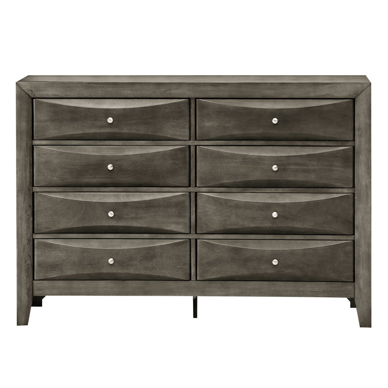 Commode de chambre grise avec matériaux de qualité: coffre de rangement élégant et durable: Organises Your Grace