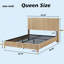 Grand lit plateforme en bois-286794685