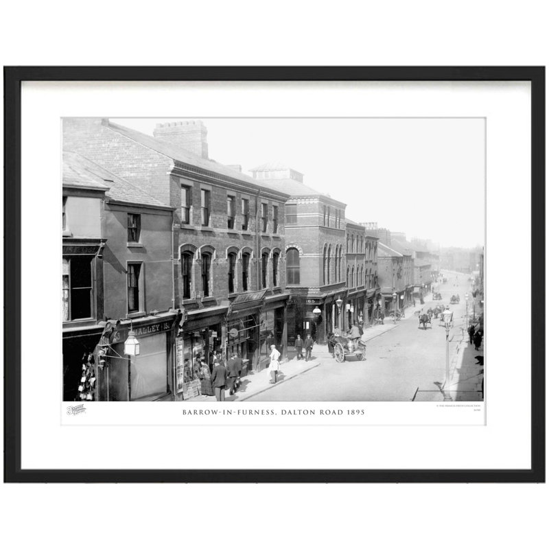 Barrow-in-Furness, Dalton Road 1895 by Francis Frith - Single Picture Frame Print, 45cm H x 60cm W x 2.3cm D