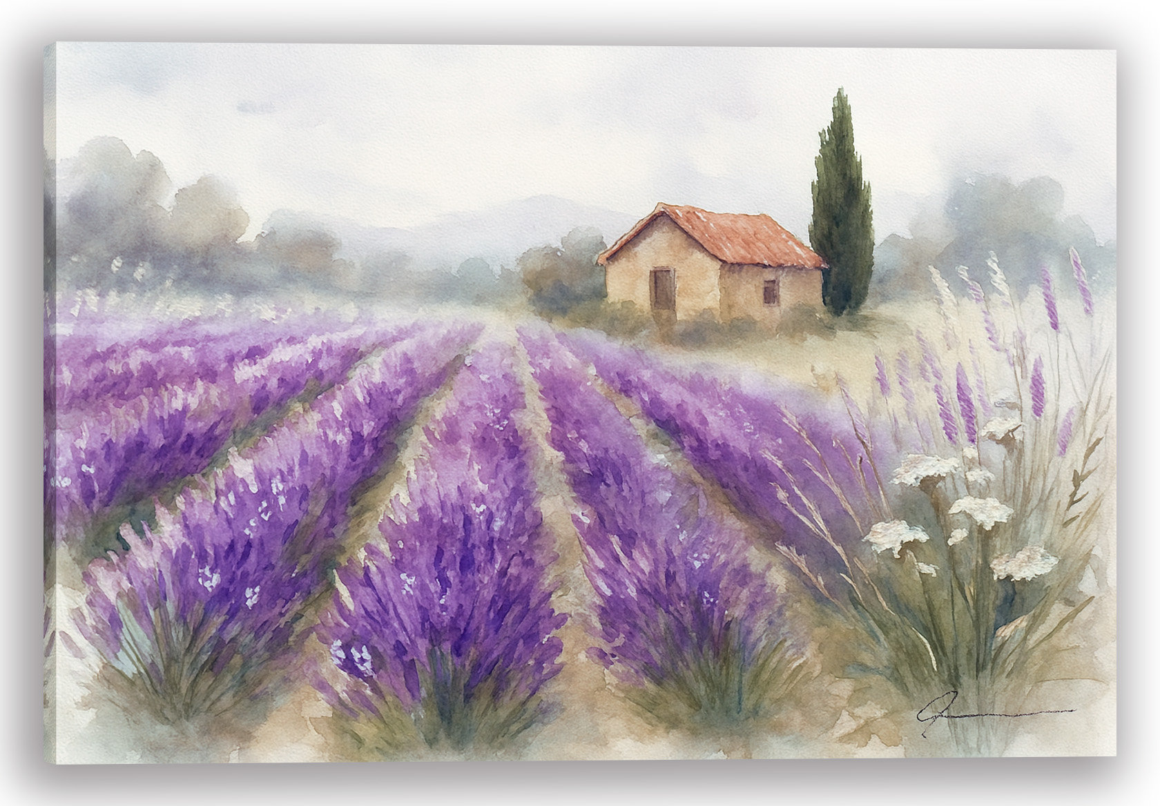 Ophelia & Co. "Lavender Morning in Provence" Wrapped Canvas Wall Art ...