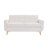 66" Upholstered Chenille Loveseat Square Sofa Couch-1835513772