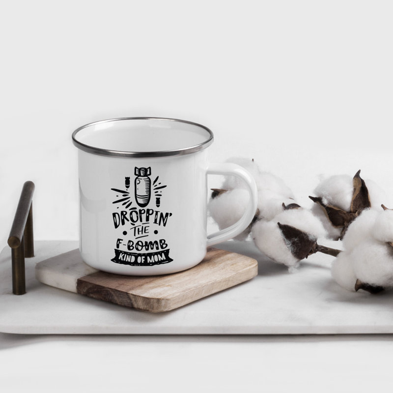 Tasse de camping «Funny Mom», Chute