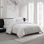Vera Wang Bark Texture White Cotton Duvet Cover Set-2065653816