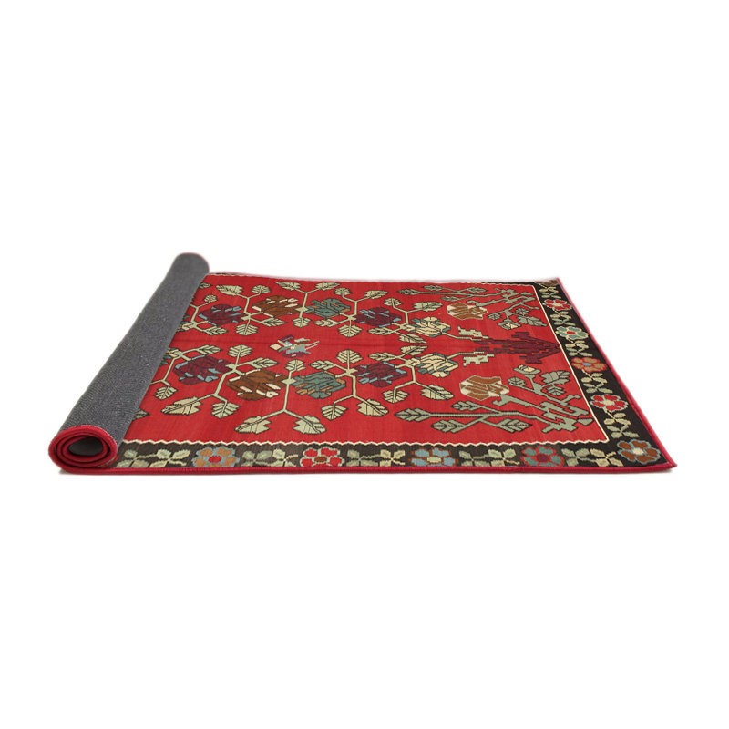 Tapis traditionnel vert / gris, Rond 8 pi