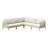 5-Person Outdoor Patio Sectional With Cushions
