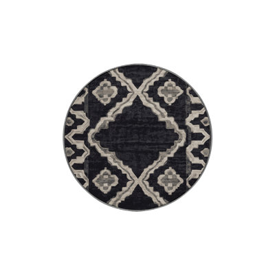 Machine Washable Purple Area Rug