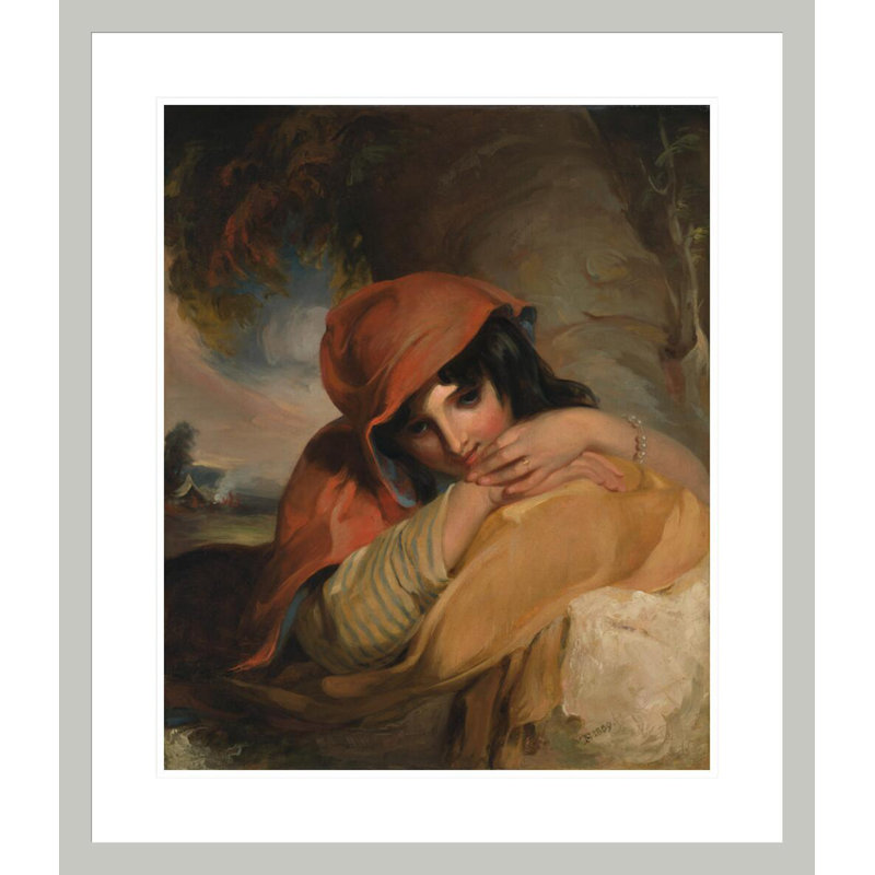 «The Gypsy Girl» par Thomas Sully, impression giclée sur cadre, 27.19" H x 23.5" W