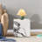 Modern MDF+Sticker Material Cube Stylish Texture Design Coffee Table