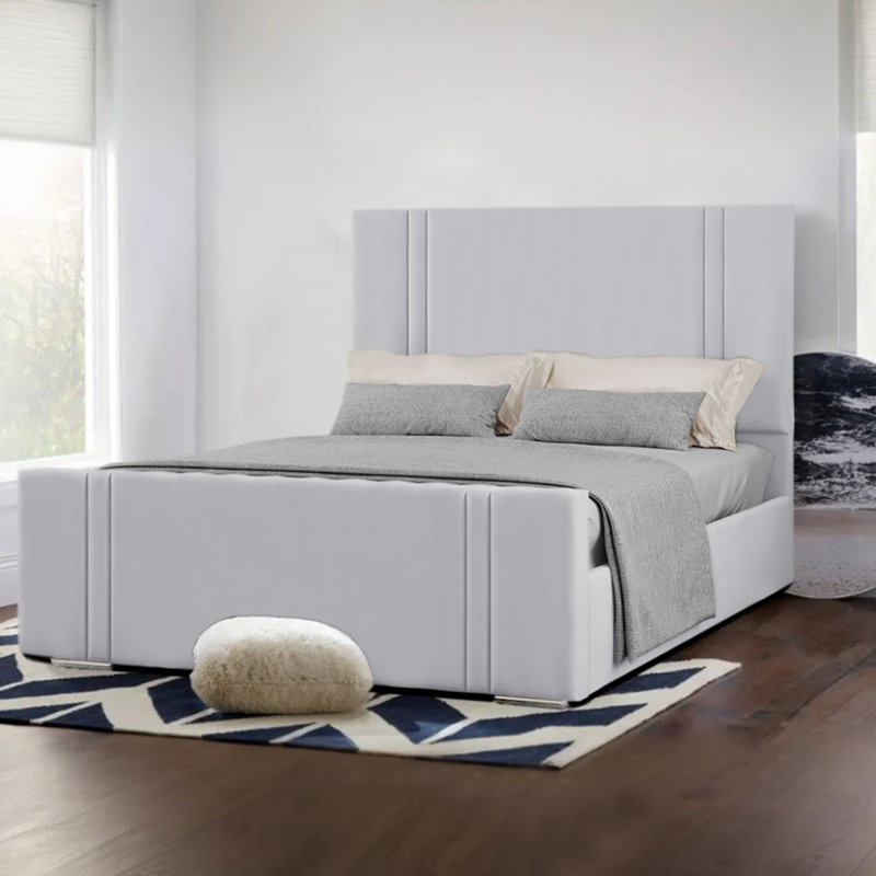 Upholstered Bed, Ice Silver, Kingsize (5')