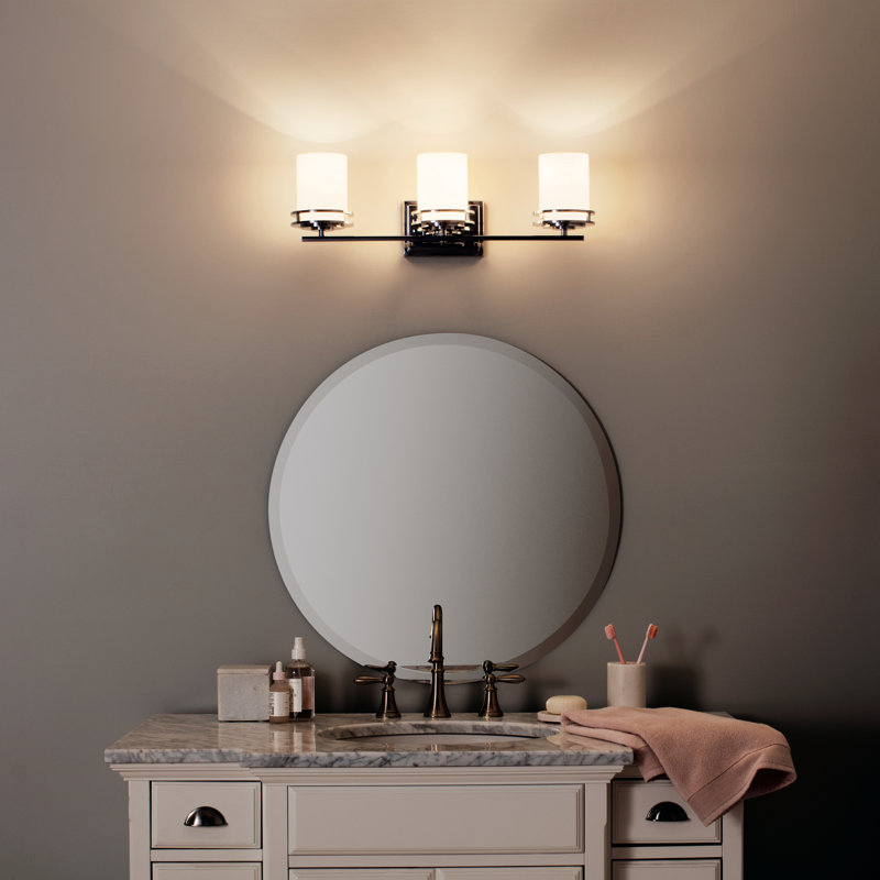 Hendrik 3 - Light Dimmable Vanity Light, Chrome, Incandescent