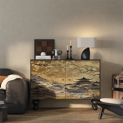 Two Door Cabinet with Spacious Top