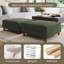 Rothsay Solid-Color Square Corduroy Ottoman(Set Of 2)-1540775819