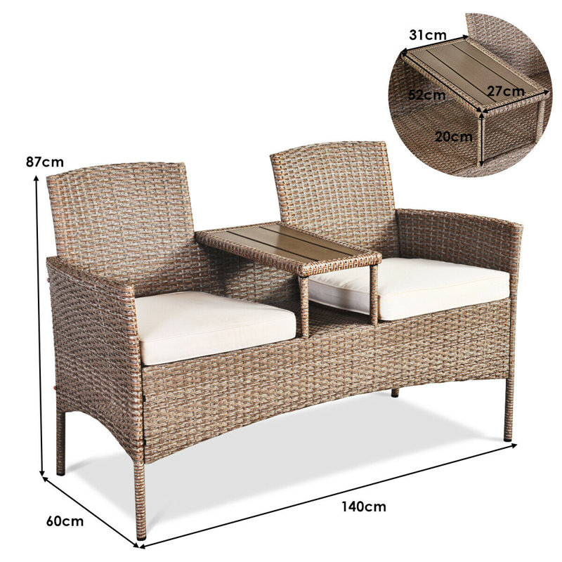 Ieuan Outdoor Bench