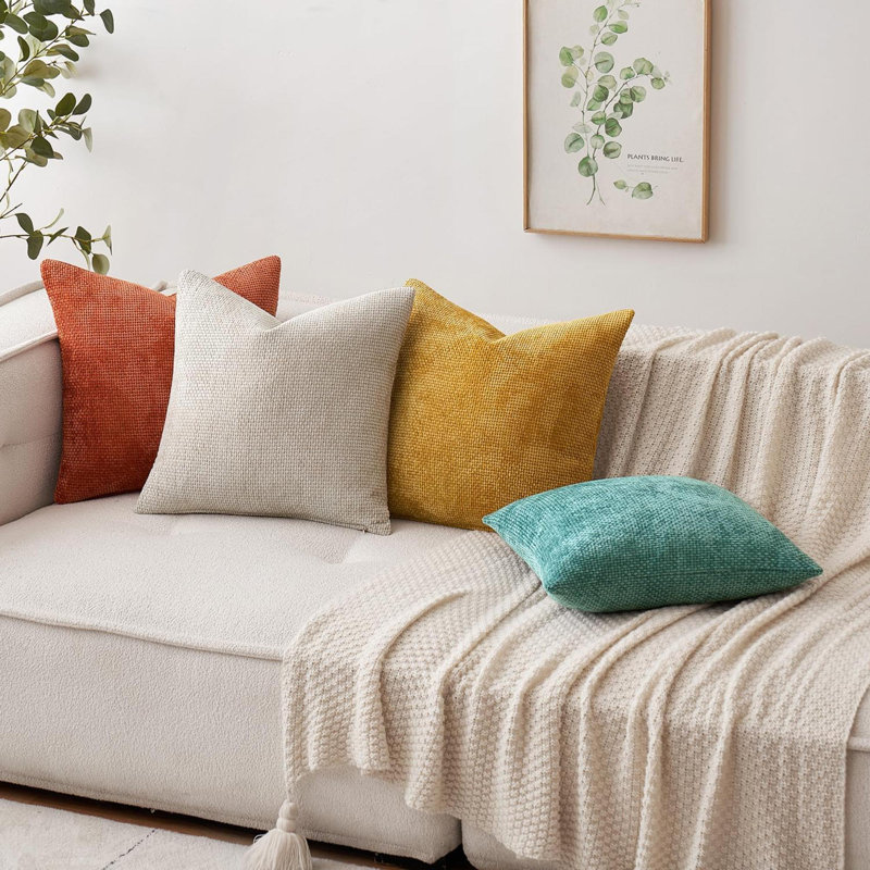 Paquet de 2 housses de coussins décoratifs décoratifs bohème Boho, Vert clair