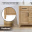 Meuble-lavabo simple autoportant Armanno 48 po avec comptoir en quartz