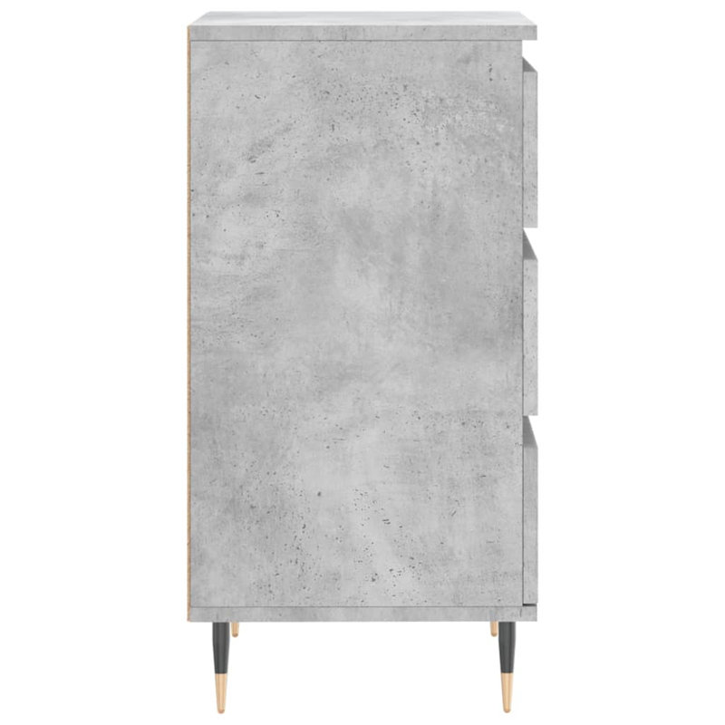 Maleesa Sideboard 40x35x70 cm Engineered Wood, Concrete Grey