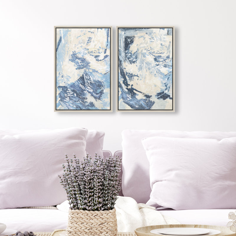 Coastal Feel Set Set by Oliver Gal, 11"H x 16"W, Silver Floater Frame