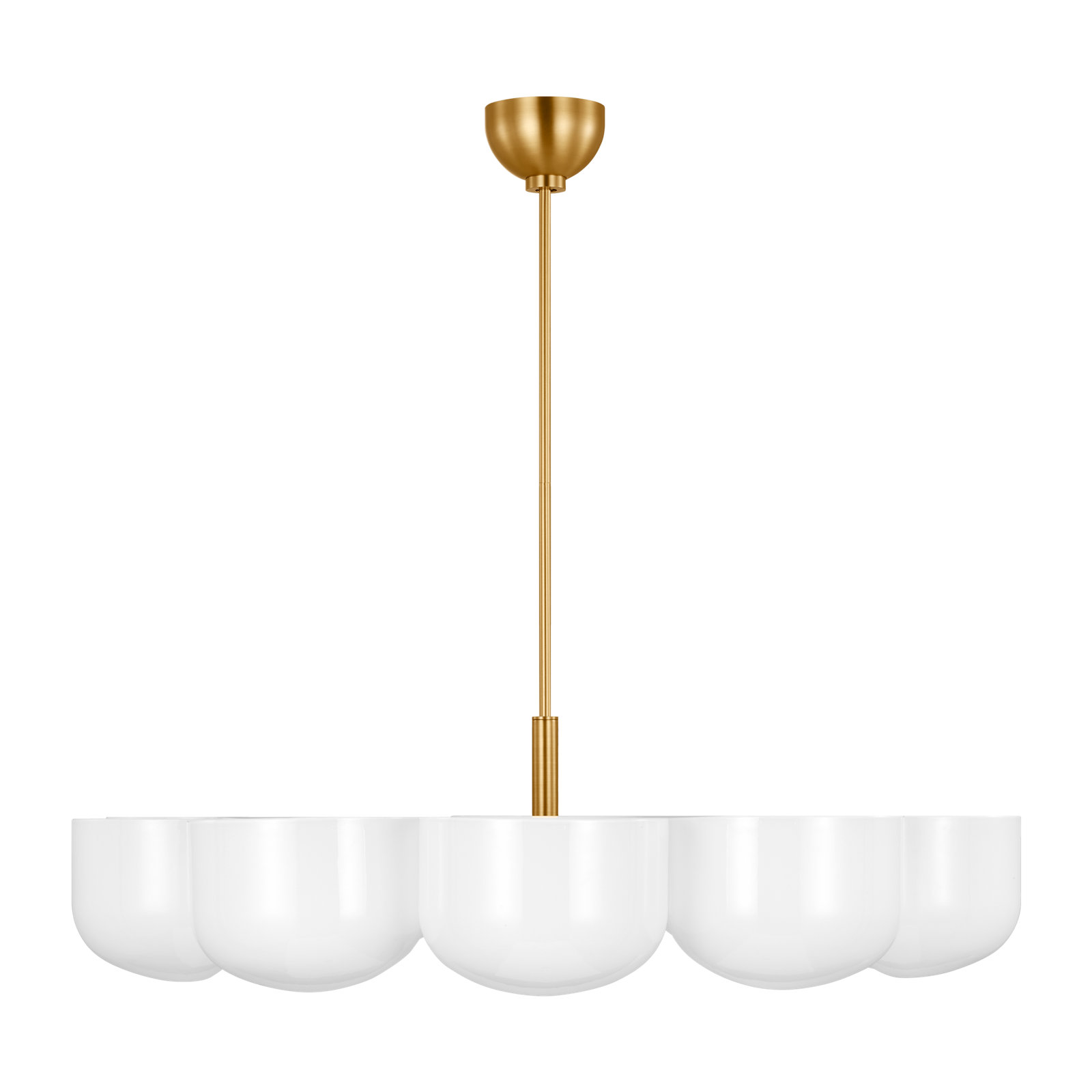 Timmons Large Chandelier, Burnished Brass