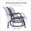 Banc oscillant pour 2 personnes, causeuse double à bascule de patio avec structure en acier thermolaqué pour porche de jardin-118043738