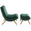 Ramp Upholstered Performance Velvet Lounge Chair and Ottoman Set by Modway-212125883