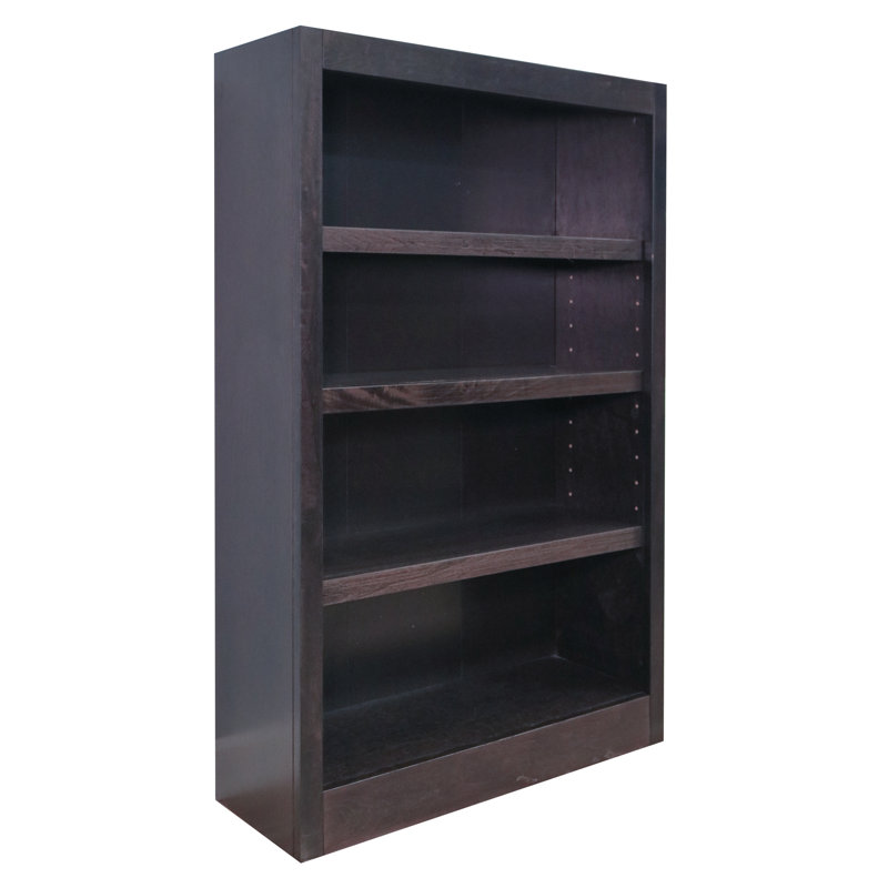 Bibliothèque en bois Port City, Espresso, (4 tablettes) H 48 po x l 30,5 po x P 10,63 po