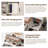 42.5"W Adjustable Makeup Vanities Set with Sliding Mirror with Lights, Side Storage and Charging Ports-1496892141