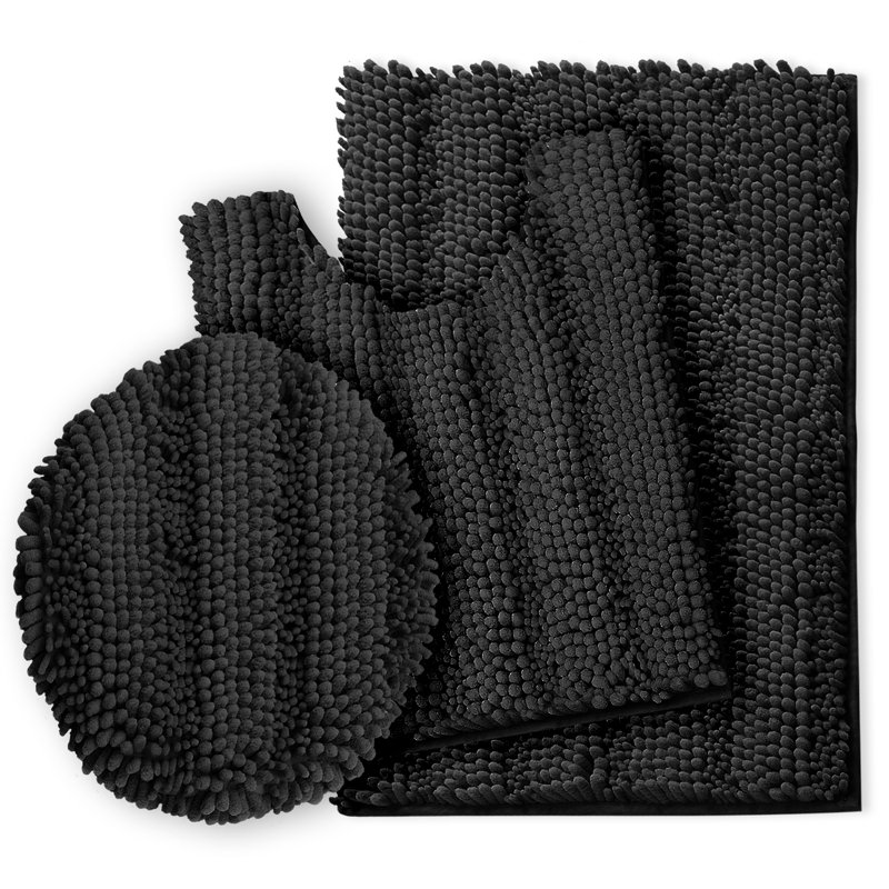 Ensemble de tapis de bain Peletier, Noir