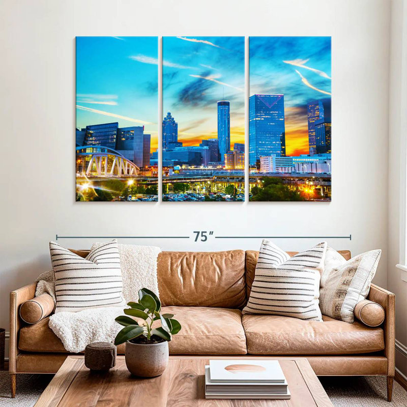 Sebbie Atlanta Glowing Night, 42" H x 65" W