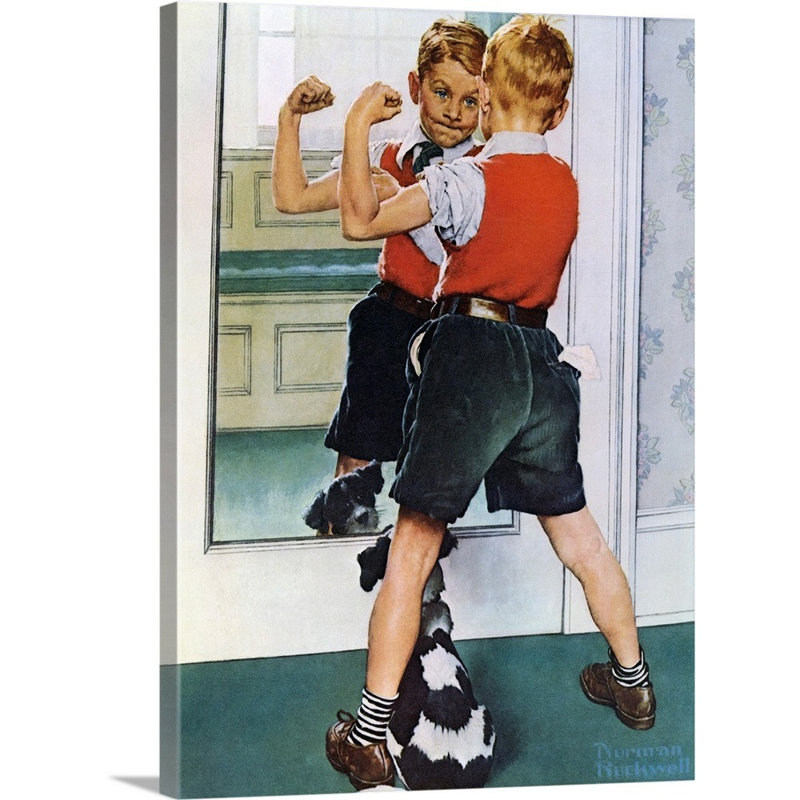 Art mural sur toile The Muscleman, Toile tendue, H 24 po x l 18 po x P 1,25 po