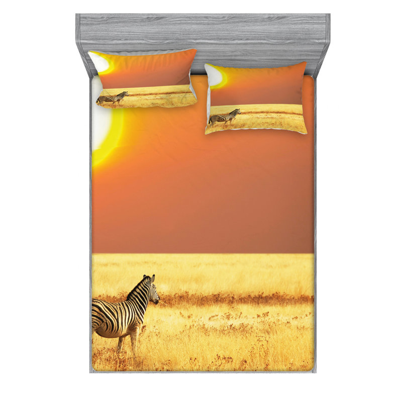 Microfiber Sheet Set, Queen Sheet Set with Fitted Sheet