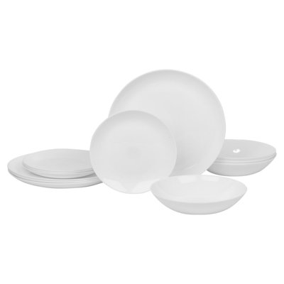 Glass Dinnerware Set 12 Piece - Service for 4