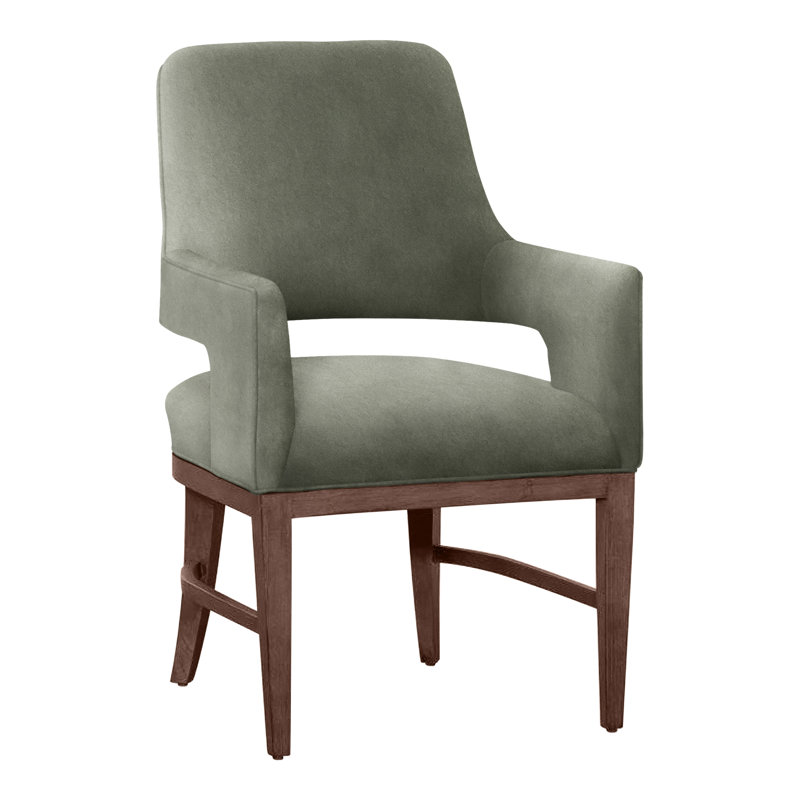 Chaise avec accoudoirs Josie, Noyer, Saule 9953