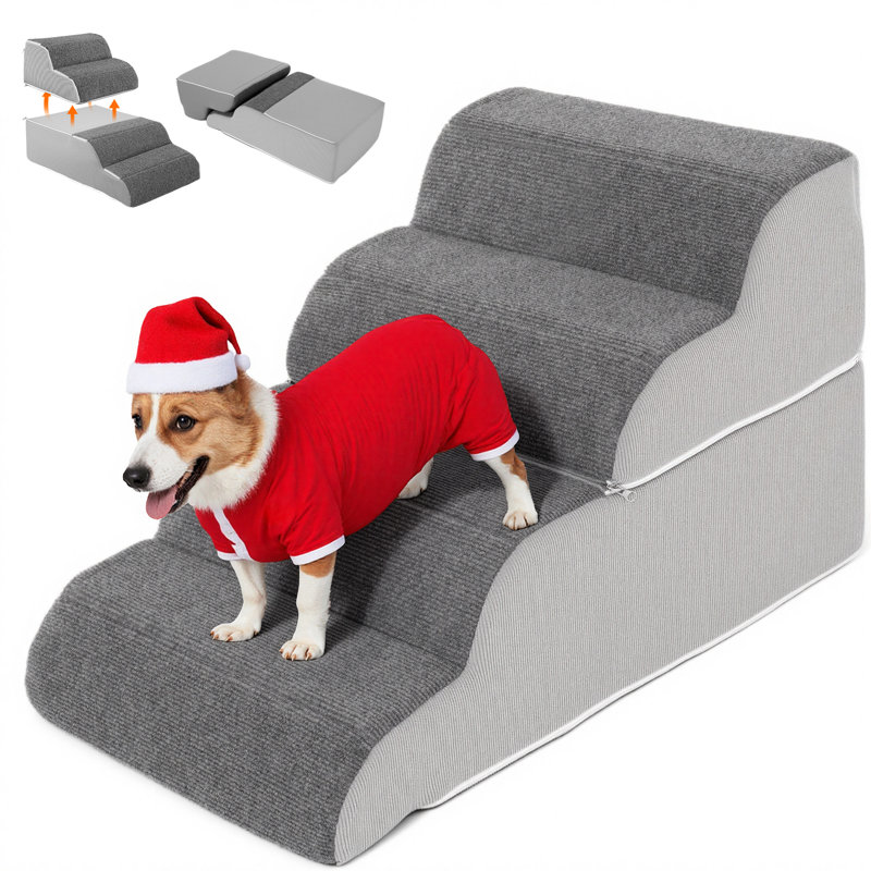 Échelle d'escalade légère et douce pour animaux de compagnie, 4-Step