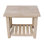 Grande table de bout en bois massif de 23,5 po Kiehl