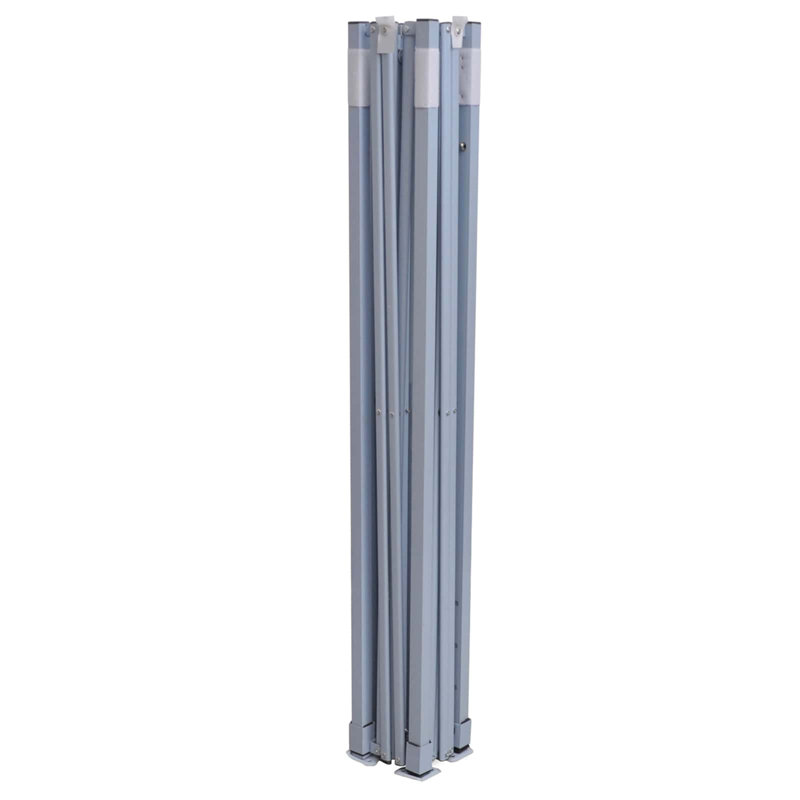 Vidaxl Foldable Tent Canopy Patio Pavilion Gazebo Pop Up Tent Marquee Canopy, 315cm H x 291cm W x 291cm D, White, Blue