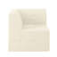 Canapé modulaire en forme de L, canapé modulaire compressé en velours côtelé de style minimaliste moderne, canapé-lit