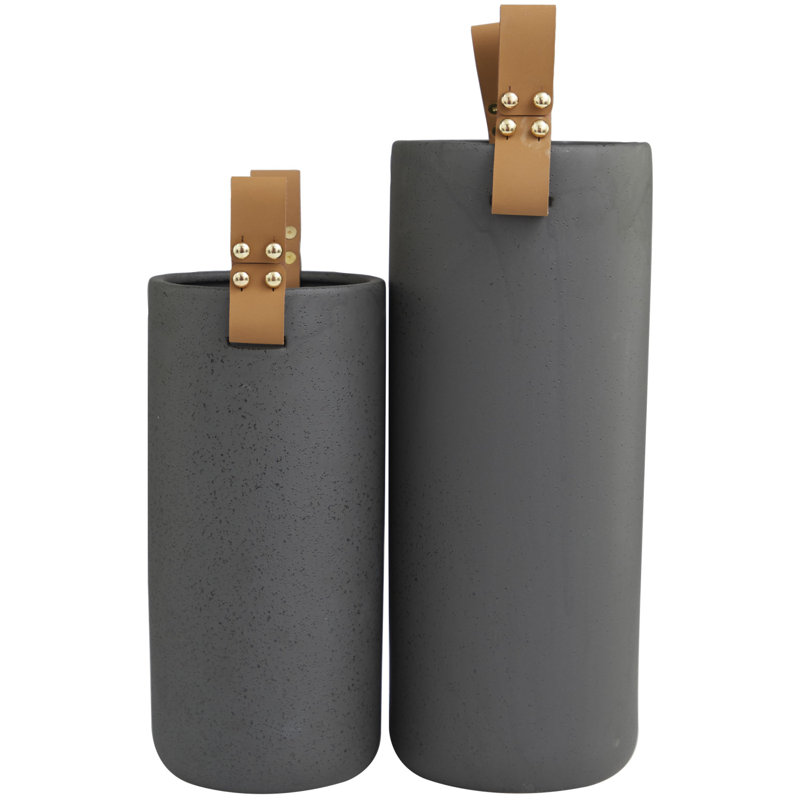 Hindley Stoneware Table Vase, Black